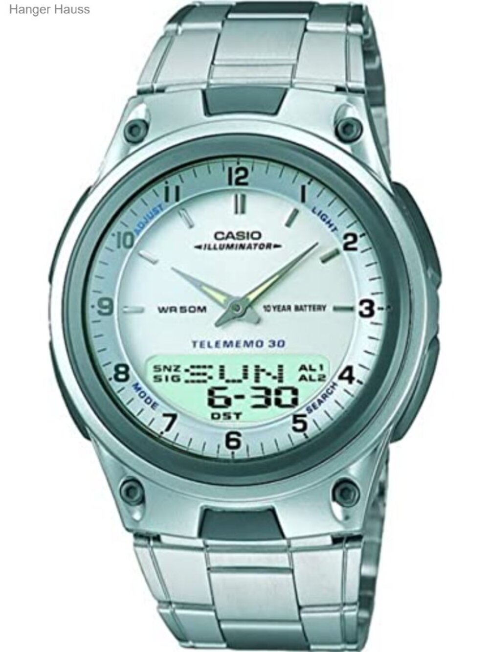 Casio Stainless Steel Analog-Digital Watch
